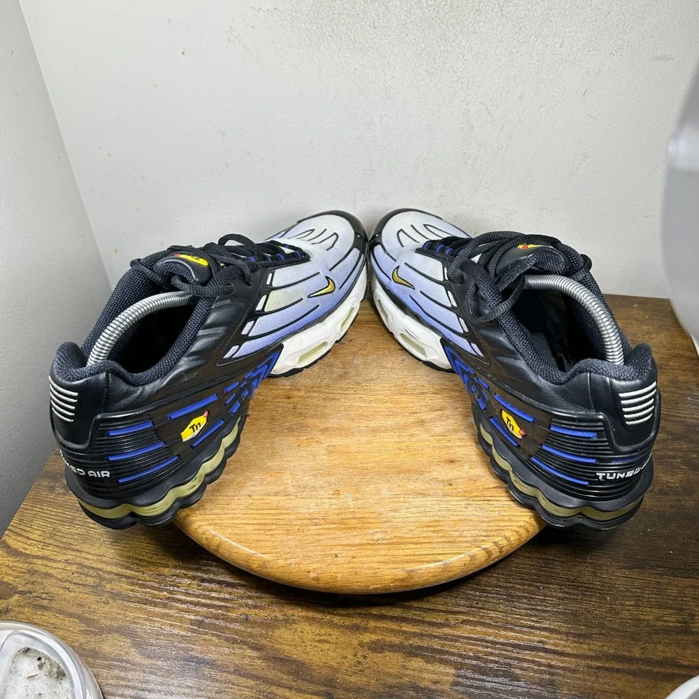 Nike Air Max Plus 3 III Mens Black Blue White CJ9684-001 Sneakers Size 13